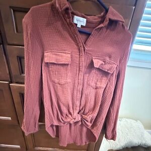 Boheme Rust Button-Down Shirt